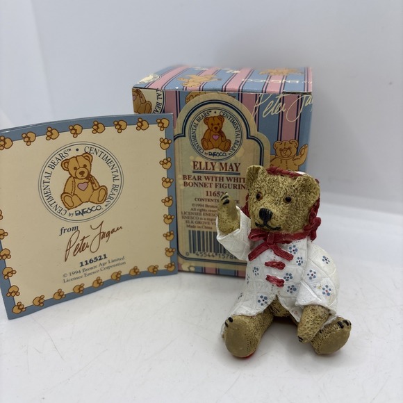 CENTIMENTAL BEARS 1994 Elly May WITH BOX BY ENESCO - Picture 2 of 5